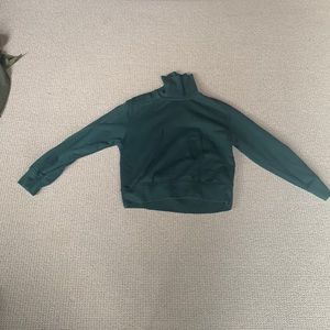 zara green turtle neck